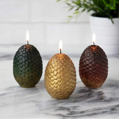 3 Dragon Egg Candles